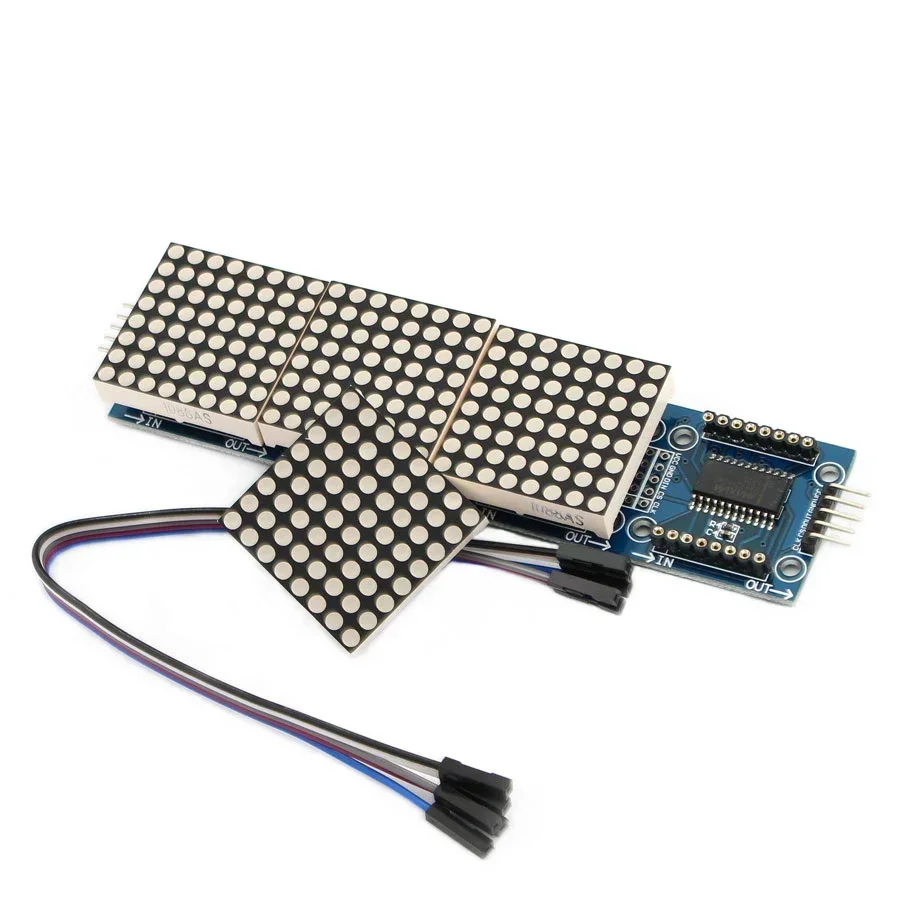 Rgb Led Matrix 8X8 - MAX7219 Dot Matrix Module 4-in-1 LED-displaymodule